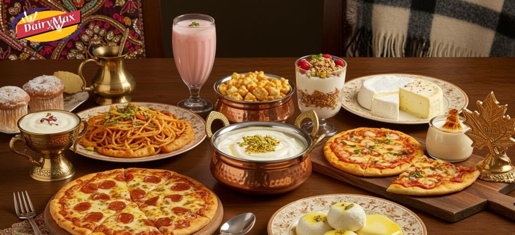 Premium fusion dairy products including paneer and Canadian cheese from Dairy Max